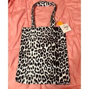 LOF Gray Leopard Print Tote, BNWT